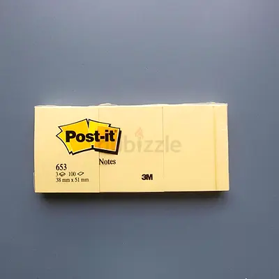 3M Post-it Notes 38 x 51 mm (Yellow) - New pack