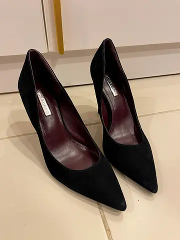 BCBGeneration Black suede pointed toe heels - Size EU 37.5