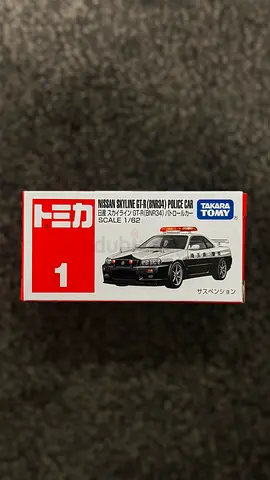 Tomica Nissan Skyline GT-R R34 (BNR34) Police Car 1/62 Diecast - ( Takara Tomy )