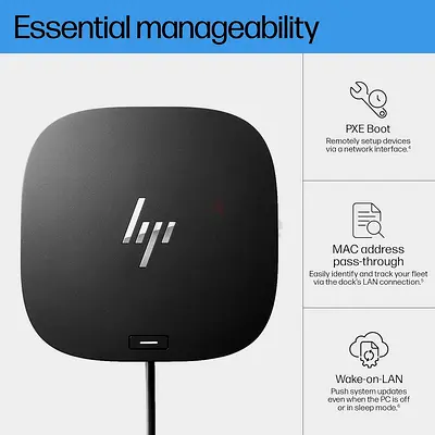 HP USB-C Dock G5-8 in 1 Adapter for Both USB-C and Thunderbolt-Enabled Laptops, PCs, & Notebooks