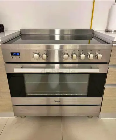 Stainless Steel Midea Freestanding Electric Oven and Hob - Good Condition