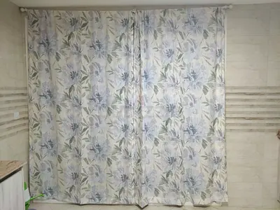 Blackout curtains with rods