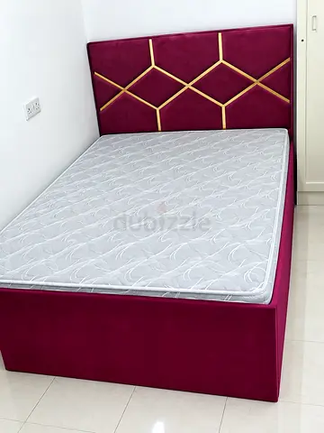Brand new double 130x190 size Bed including mattress available