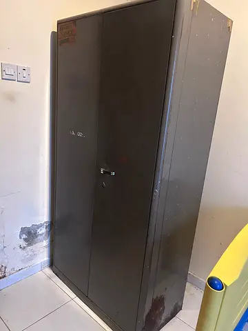 Large Metal Storage Cabinet / Cupboard - Good for Garage or Office
