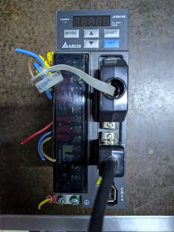 Used Delta VFD/AC Drive (AGM-B2) with Current Transformer and Wiring