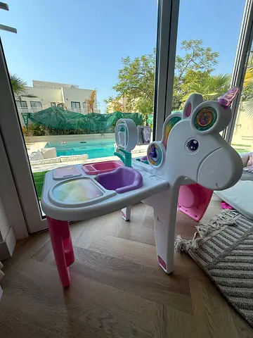 Unicorn doll nursery play station