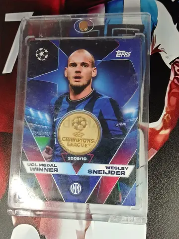 Wesley Sneijder UEFA Champions League Winner Medal Trading Card (Topps) 2009/10
