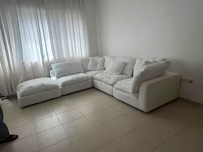 Loom collection modular feather filled sofa without footstool
