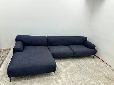 Like new condition the loom collection lshape sofa