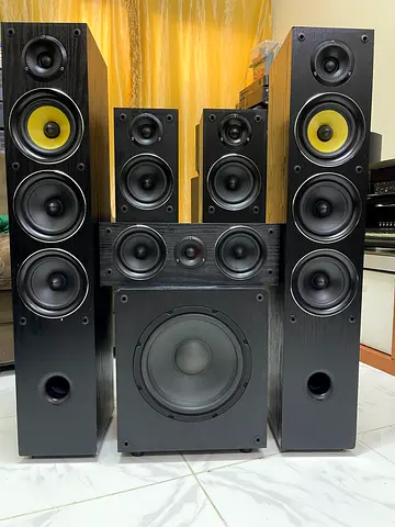 5.1 TAGA HARMONY HOME THEATER SPEAKERS AND SUBWOOFER