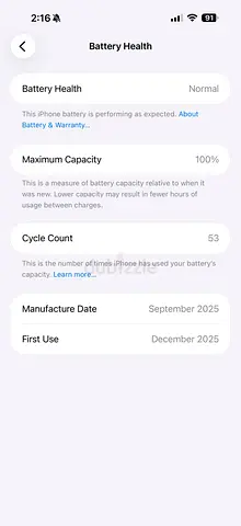 Iphone 17pro max 256gb international version physical sim+Esim under warranty
