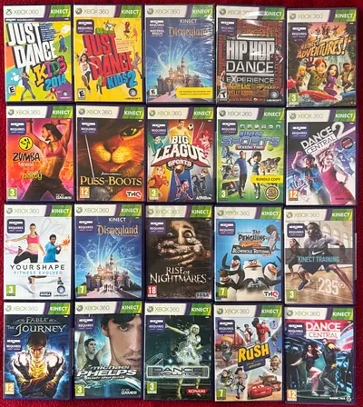 Xbox 360 Kinect games 50 dhs