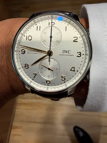 IWC Portugieser Chronograph with Black Alligator Strap