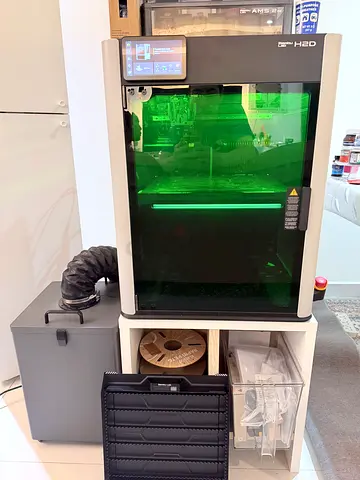 Bambulabs H2D 3-in-1 and AMS2 kit with engraver, laser, filter, accessories, and filaments