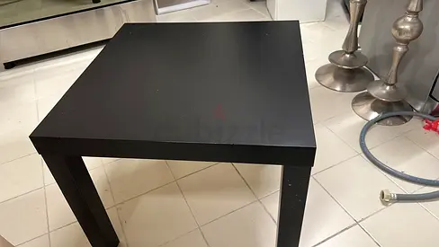 IKEA LACK black square side table - good used condition