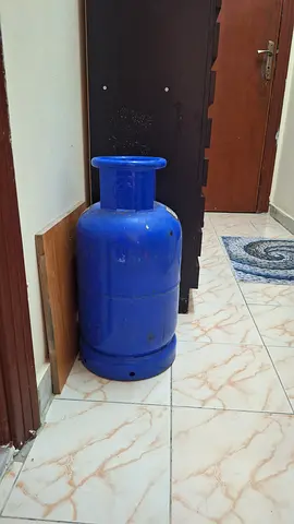 Blue LPG Gas Cylinder - Used, Good Condition