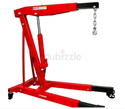 Hydraulic Engine Crane 3 ton Foldable Hydraulic Engine Hoist / Shop Crane - Red