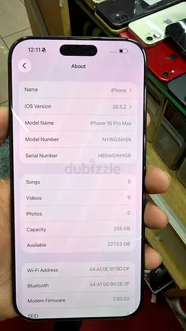 iPhone 16 Pro Max 256GB - Excellent Working Condition