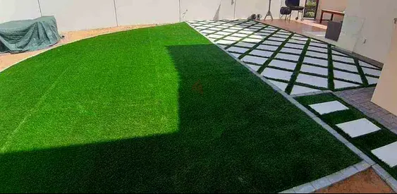 Artificial Grass Lawn Installation - Large Green