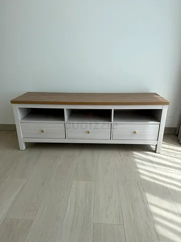 Wooden TV Unit with Drawers - Light Oak
