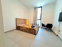 Luxurious furnished Studio apartment available in link Al jada with 4 cheques payment