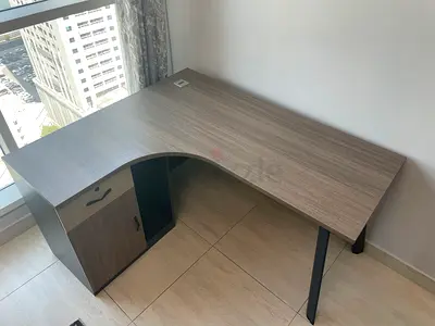 L-Shaped Executive Desk Kit - 55 inch 550 Aed
