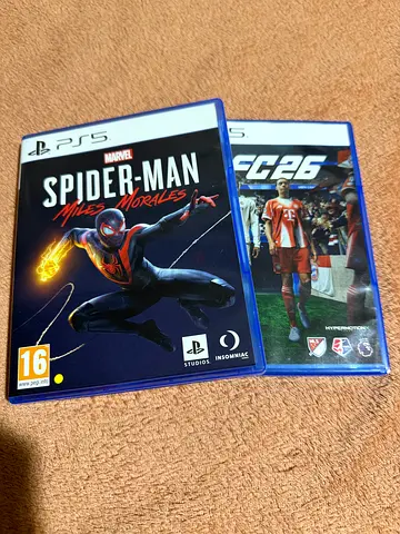 FC26 PS5 And SpiderMan Miles Morales PS5 - Good as new