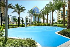 A distinctive one-bedroom apartment with a living area is available for sale on Maryam Island. Locat