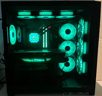 Custom RGB Gaming Desktop PC with 7800X3D, 16GB DDR5 6000MHz and X870E motherboard and NO GPU