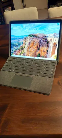 Microsoft Surface 8 Pro with keyboard and pen