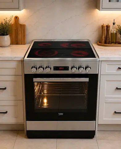 Beko new latest model ceramic electric stove top 4 hobs 60by60cm size excellent working good conditi