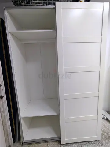 White Sliding Door Wardrobe / Closet - Good Condition