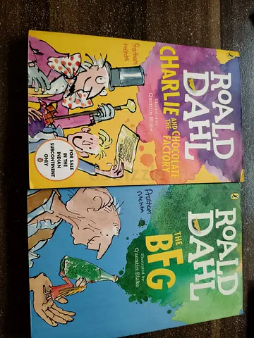 Pair of Roald Dahl paperbacks: Charlie and the Chocolate Factory & The BFG