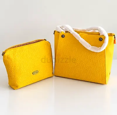 Yellow Folli Follie Shoulder Bag with Small Pouch - Unused