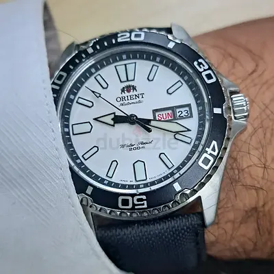 Orient MAKO 2 USA Automatic Diver Style Watch 200m - White Dial, Day/Date