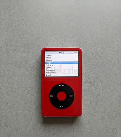 iPod Classic 5.5 Gen – 120GB HDD, New Battery, U2 limited edition case