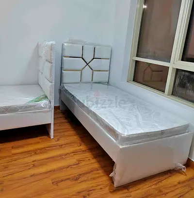 BRAND NEW SINGLE FABRIC BED WITH MATTRESS AVAILABLE