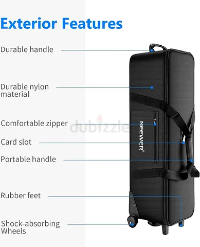 Neewer Photo Studio Equipment Rolling Bag 40.1x 11.8 x 11.8inches/102x 30x