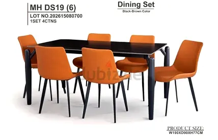Brand New Marble Top Dining Set 6 Seatr