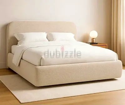 New High Quality Fabric Luxury King size 180x200 Bed with spring mattress available