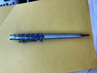 Cartier Decorative Blue Pattern Ballpoint