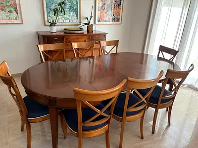 Roche Bobois Hauteville Dining Set with 8 Chairs
