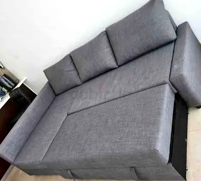 IKEA L shap Sofa store cum bed you can fix the storage