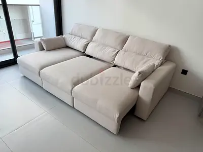 Ikea Eskilstuna L shape sofa bed with storage