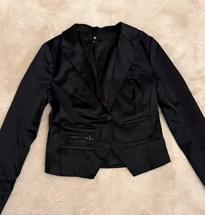 Jacket Satin Black