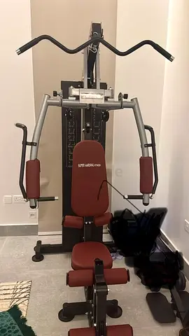 Compact Ab & Core Exercise Bench with Dumbbells