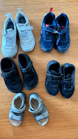 Bundle of 5 pairs of kids shoes and sandals - 27-33 sizes