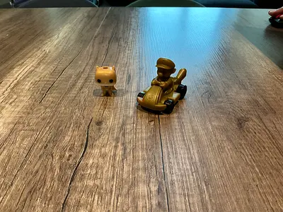 Golden Batman Kinder Joy (Limited Edition) And Golden Mario McDonalds (Limited Edition)