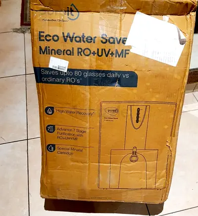 Eco Water Saver Mineral RO + UV + MF Water Purifier (in box). New. Never Used. AED. 390 Only!