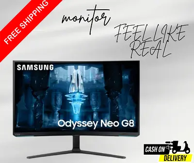 Samsung 32 inches G75NB Neo Odyssey G7 4K 165Hz Curved Gaming Monitor